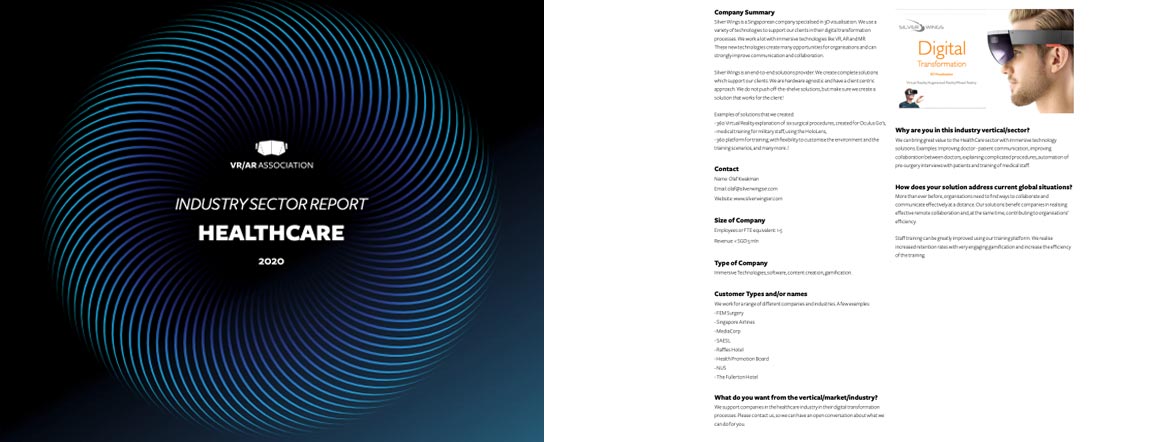 Silver Wings  XR in Industry Sector Report 2020 AR VR Association